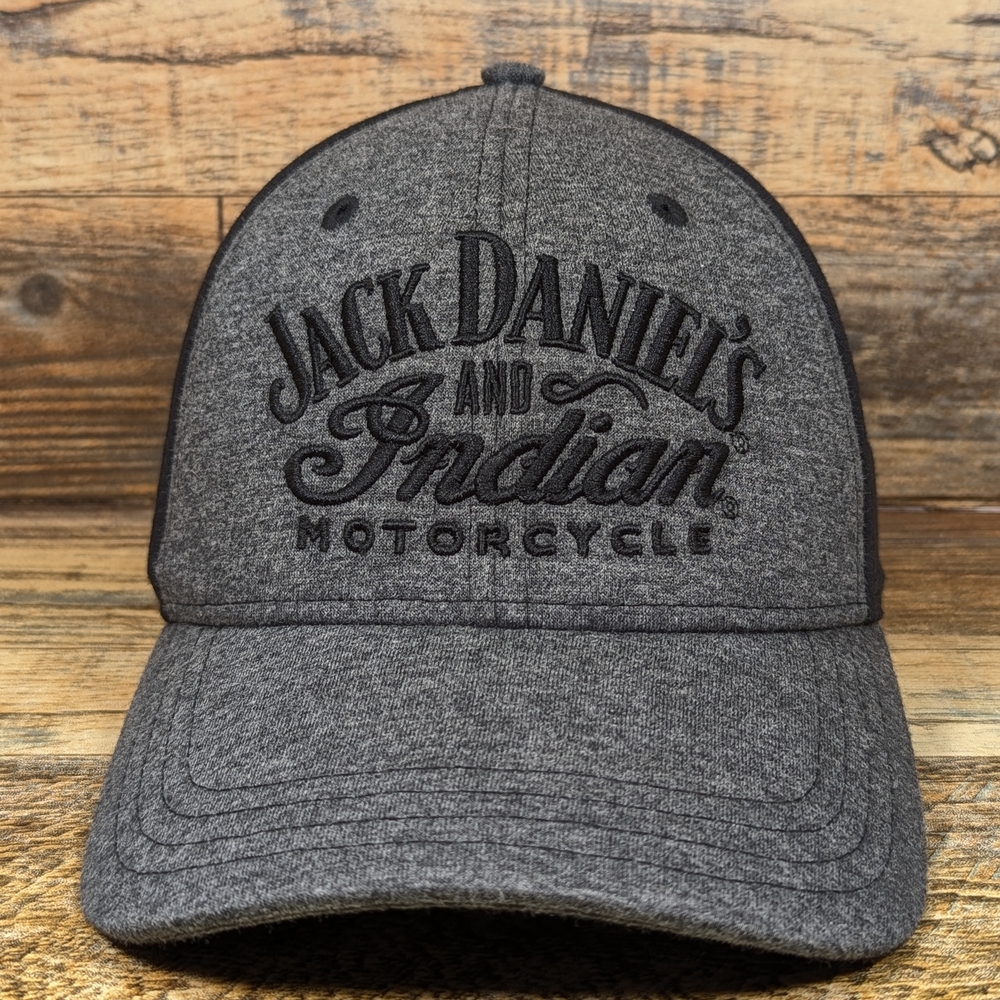 Jack Daniel's and Indian Motorcycle Gray Cap Men's L/XL